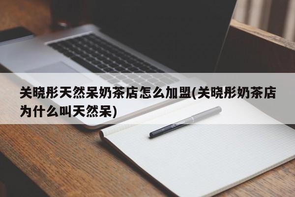 关晓彤天然呆奶茶店怎么加盟(关晓彤奶茶店为什么叫天然呆)